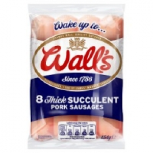 8 Thick Pork Sausages &pound;2.50
