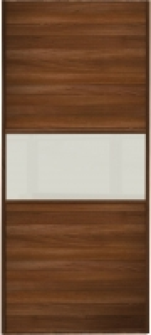 Wickes Sliding Wardrobe Door Fineline Walnut Panel & Soft Wh £129.00
