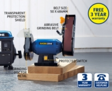 Bench Grinder With Sanding Belt