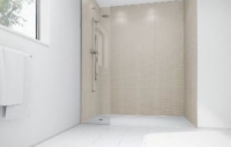 Wickes Cream Cotton Gloss Laminate Panel 2400x585mm T&G £140.00