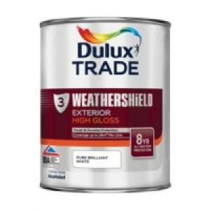 Dulux Trade Weathershield Gloss Pure Brilliant White 1L