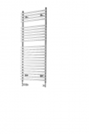 Liquid Round Vertical Chrome 500 x 400mm Radiator