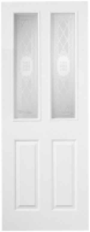 Wickes Stirling Internal Moulded Door White Glazed Primed 4  £72.99