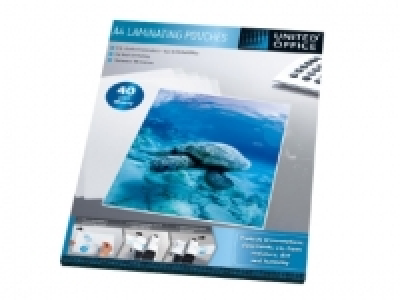 UNITED OFFICE Laminating Pouches £2.49