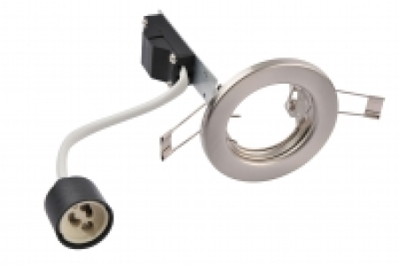 Wickes Fixed Downlights Brushed Chrome 10 Pack
