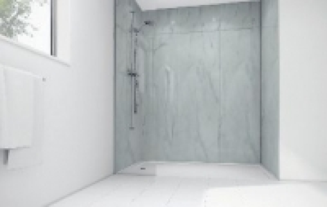 Wickes Egyptian Marble Gloss Laminate Panel 2400x900mm SQ