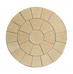 Marshalls Saxon Circle Kit 2470 x 2470mm - Buff
