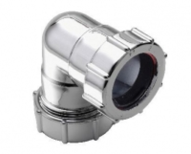 Wickes 90DEG Bend Chrome Finish 32mm