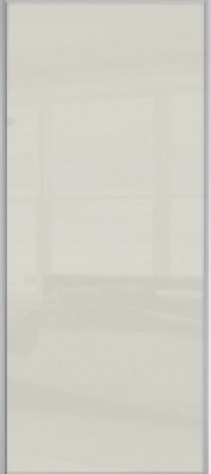 Wickes Sliding Wardrobe Door Silver Framed Single Panel Soft £71.99
