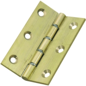 Wickes Butt Hinge Brass 76mm 2 Pack