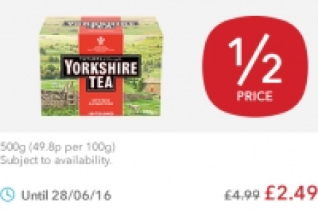 Taylors Yorkshire Tea Bags £4.99