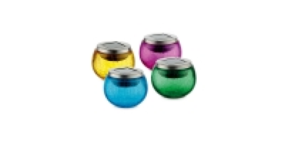 Crackled Glass Solar Lantern