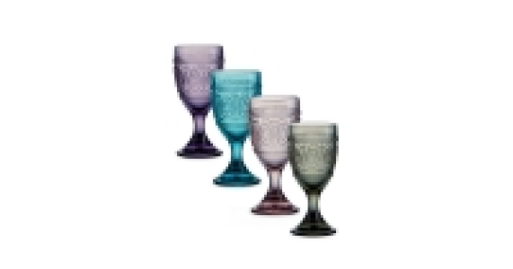 Wine Glasses 4 Pk - Multi Coloured