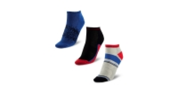 Red/Black/Blue Trainer Socks