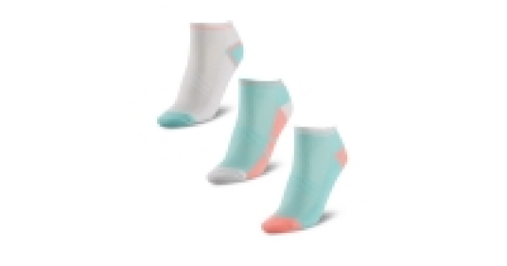 Blue/White/Peach Trainer Socks