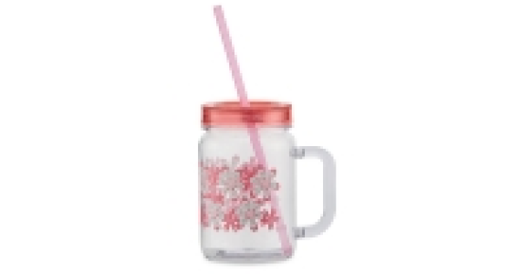 Pink Mason Jar