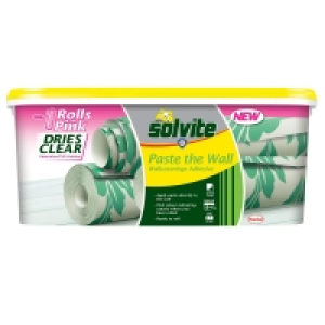 Solvite Paste the Wall see Where You Roll Wallpaper Adhesi
