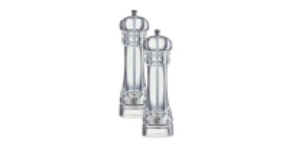 Clear Salt and Pepper Mills