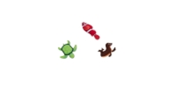 Animal Set - Turtle, Fish and Seal