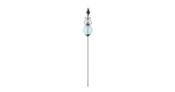 Blue Glass Ball Garden Stake
