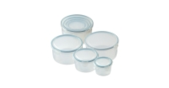 Round Clip-Lid Storage Containers