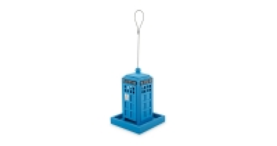 Blue Police Phone Box Bird Feeder