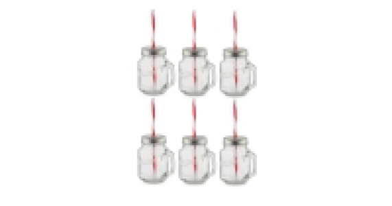 Glass Drinking Jars - 4 Pack £3.99