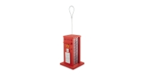 Red Post Box Bird Feeder
