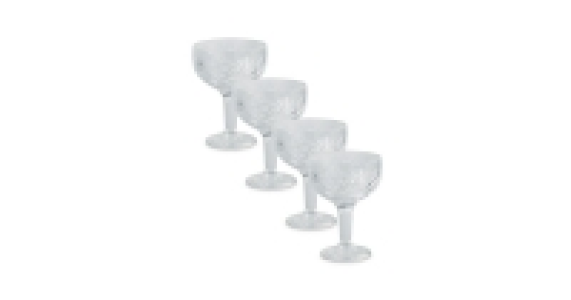 Decorated Sundae Glass 4-Pack