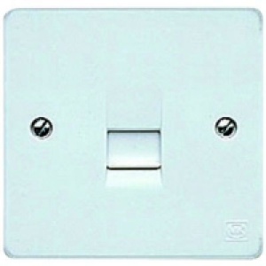 MK Slave Telephone Socket 1 Gang K0427PPK £4.44
