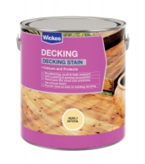 Wickes Decking Stain 2.5L Nearly Natural