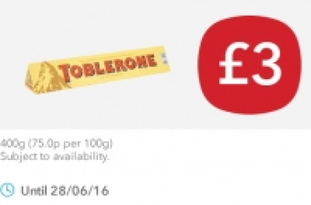 Toblerone Milk Chocolate £3.00