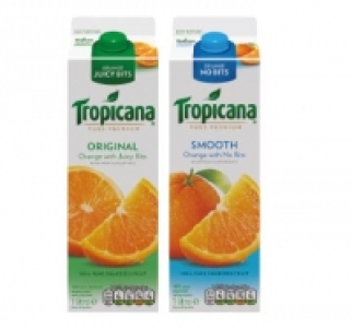 Tropicana Orange Juice Original, Orange Juice Smooth £3.00