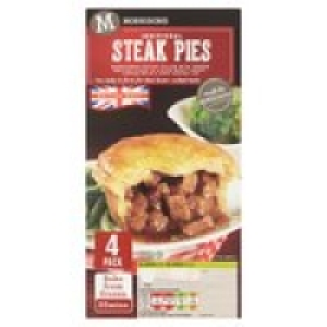 Morrisons 4 Steak Pies &pound;2.00