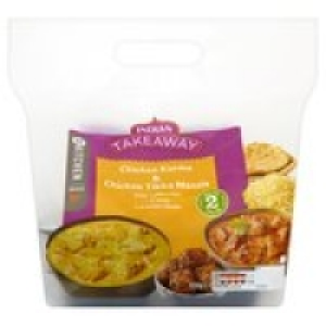M Kitchen Meal for 2 Korma & Tikka Masala £5.00