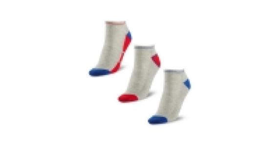 Blue/Red/Grey Trainer Socks &pound;3.99