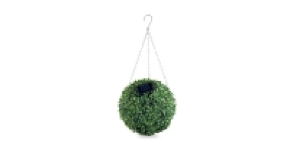 Green Leaf Solar Topiary Ball