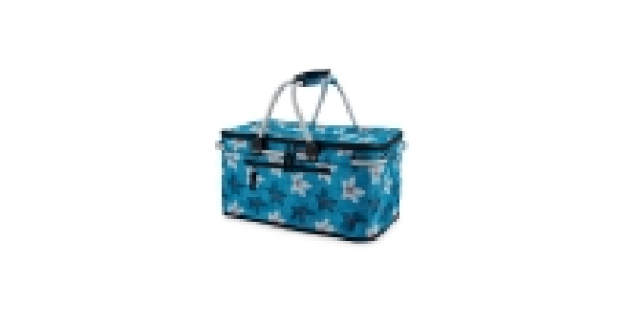 Floral Two-Handle Shopping Basket