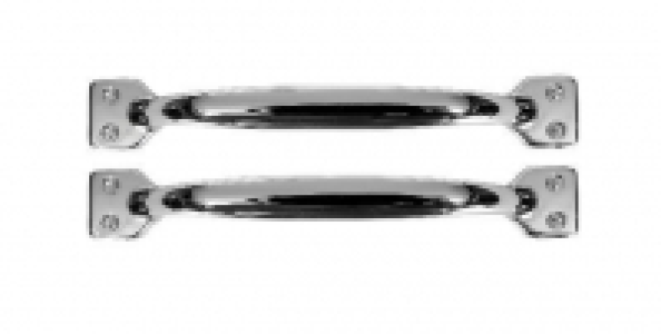 Wickes Shaker Style Handles Polished Chrome 126mm 2 Pack