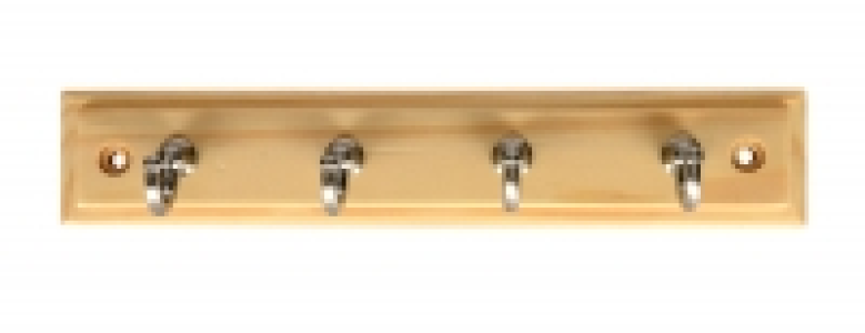Wickes Key Tidy Pine & Satin Nickel 230mm £5.69