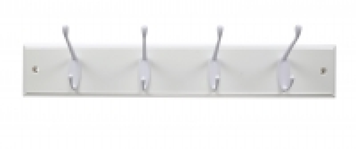 Wickes Light Duty Hook Rail White 450mm £9.89