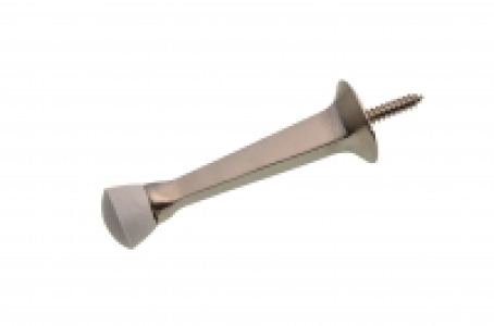 Wickes Solid Door Stop Satin Nickel