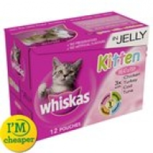 Whiskas Kitten Pouches Meat & Fish in Je