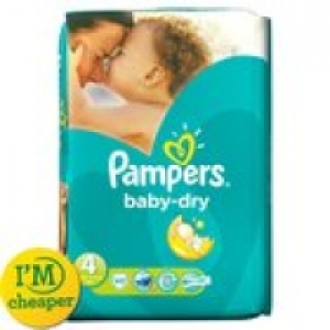Pampers Baby Dry Size 4 Maxi 7-18Kg Es £8.50