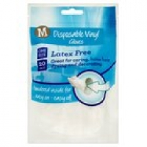 Morrisons Disposable Vinyl Gloves Late