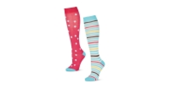 Spotty Print Knee High Riding Socks