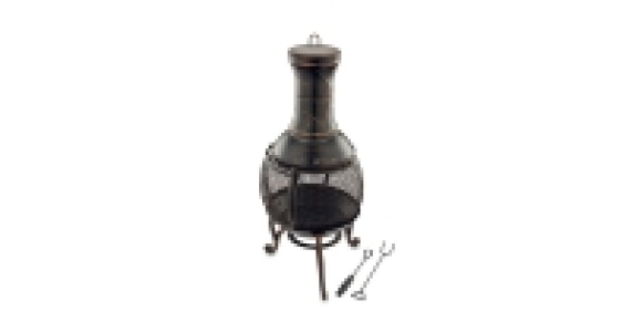 Steel Bronze Chimenea