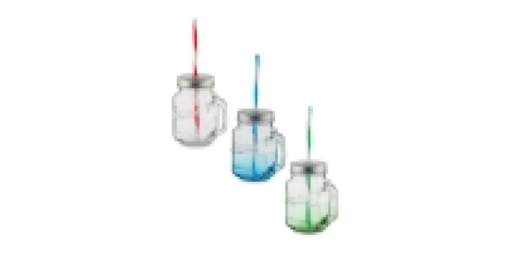 Glass Drinking Jars - 4 Pack £3.99