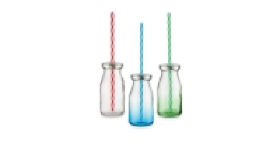 Glass Drinking Bottles - 6 Pack