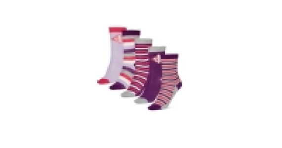 Purple Striped Crew Socks 5 Pack